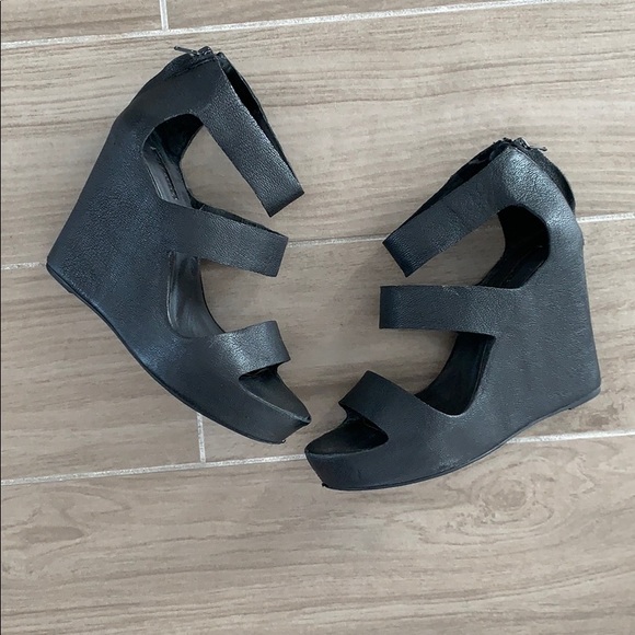 Matiko Shoes - Matiko “London” Leather Espadrille Wedges -Revolve